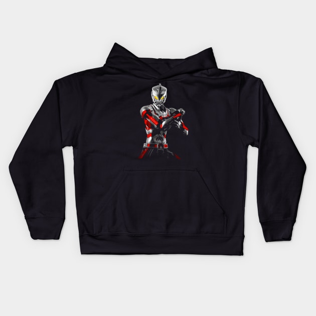 Ultraman Ace Suit Kids Hoodie by Pakyu Pashion